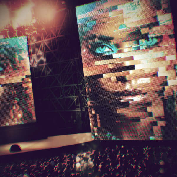 Preview of an animated loop from the Beauty Glitches VJ Loops Pack, featuring glitch art with a visually appealing aesthetic