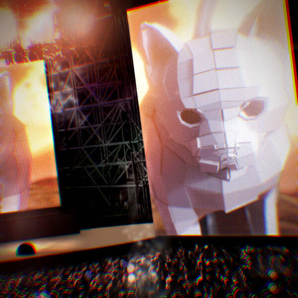 Preview of an animated loop from the Meowloops VJ Pack featuring stylized cat visuals