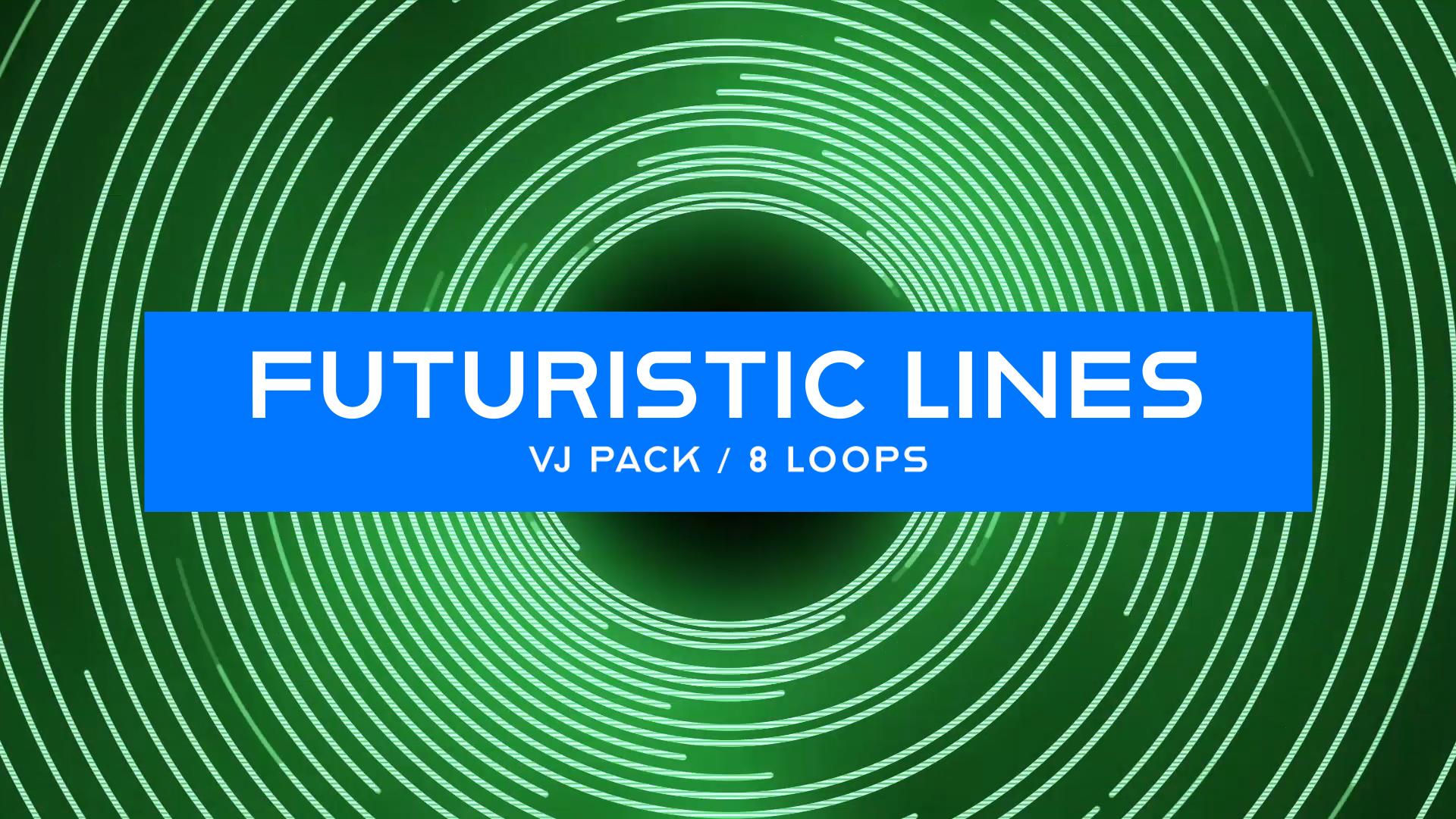 Glow Techno Lines VJ Loops