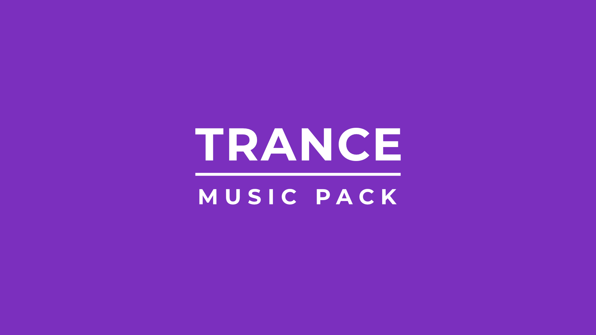 Purple background with 'TRANCE MUSIC PACK' text