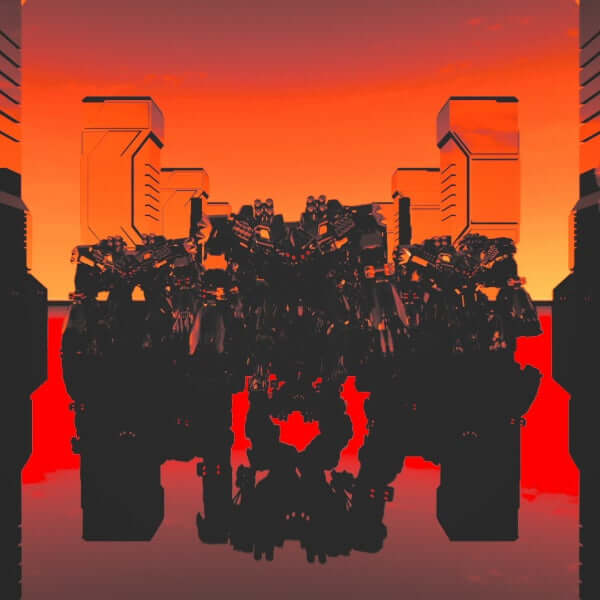 Mech Machines Walking VJ Loop