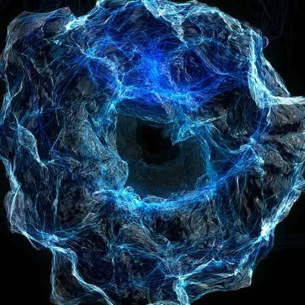 Blue Organic Form VJ Loop