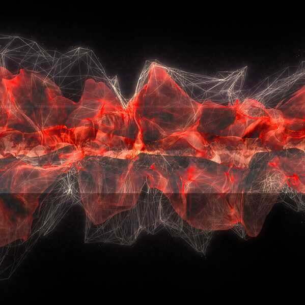 Red Organic Form VJ Loop